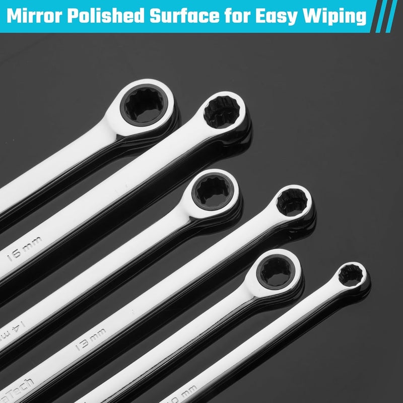 DURATECH 13mm Extra Long Ratcheting Wrench, Metric, CR-V Steel - Image 5